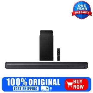 3.1.2CH Soundbar with Subwoofer, Black, Dolby Atmos, Wireless Home Theater System