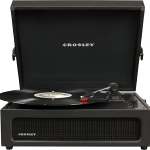 Vintage Portable Vinyl Record Player with Bluetooth