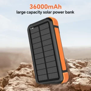 36000mAh Portable Solar Power Bank