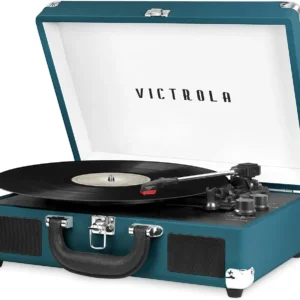Portable Record Player with Built-in Speakers, 3 Speed Turntable