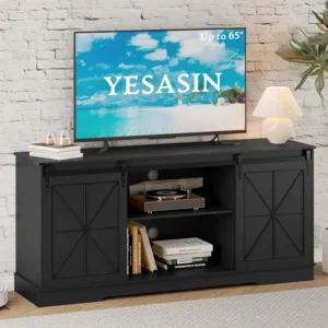 55-65 Inch TV Entertainment Stand, Easy Assembly Living Room, Bedroom
