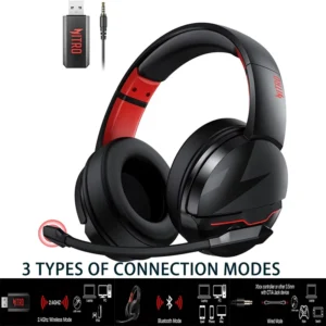 K2 2.4GHz Headset, Gaming Headphones for PC, PS4 Wireless Gaming