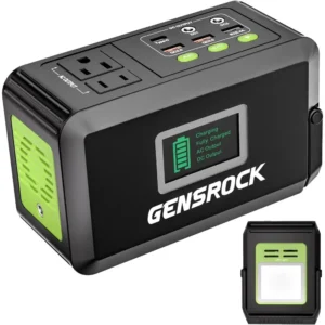 Portable Power Bank with 150W AC Outlet, 8-Port for Laptops