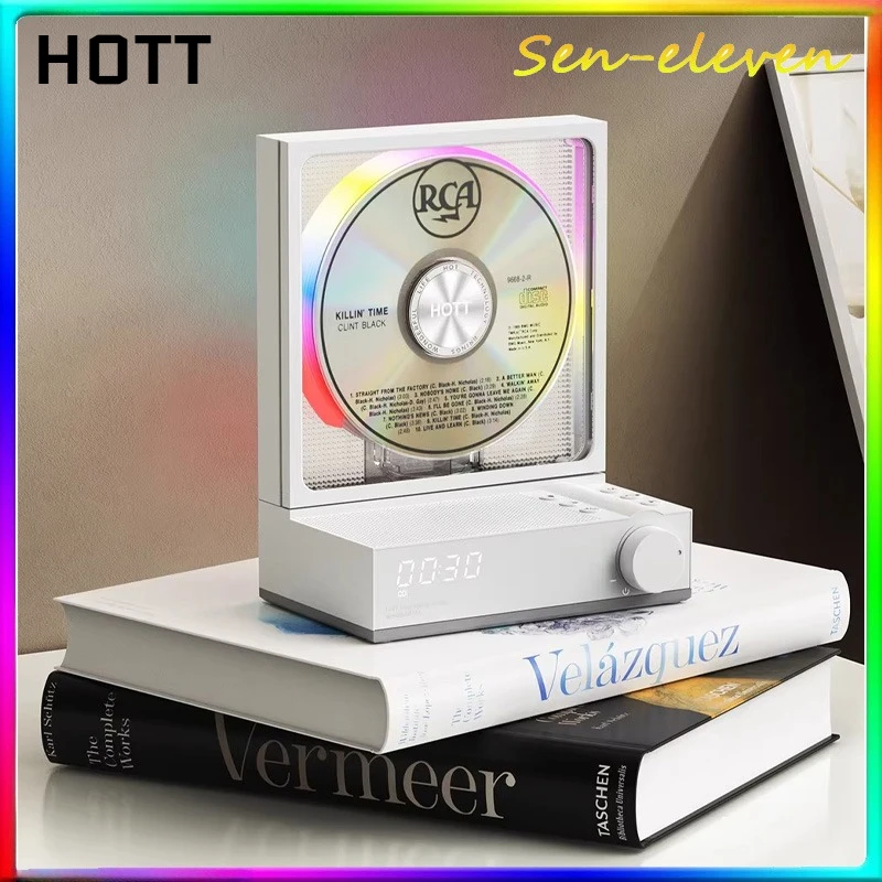 HOTT C229 CD Player Portable Bluetooth with Speaker - Image 1