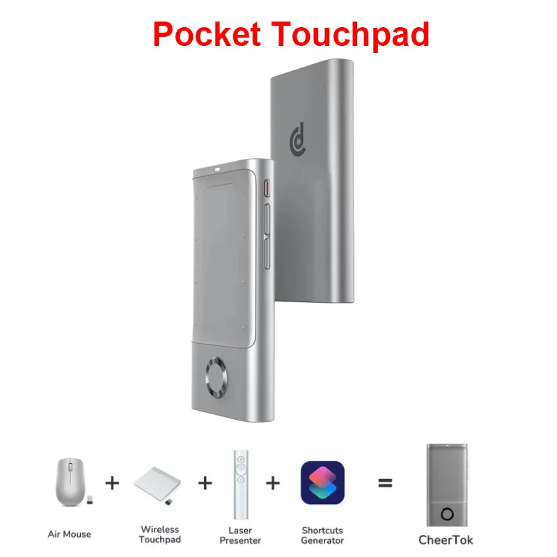 CheerTok Air Mouse Bluetooth Phone Remote All-in-One Pocket Touchpad For Smart Devices Presenter Shortcut Generator phone Remote - Image 6