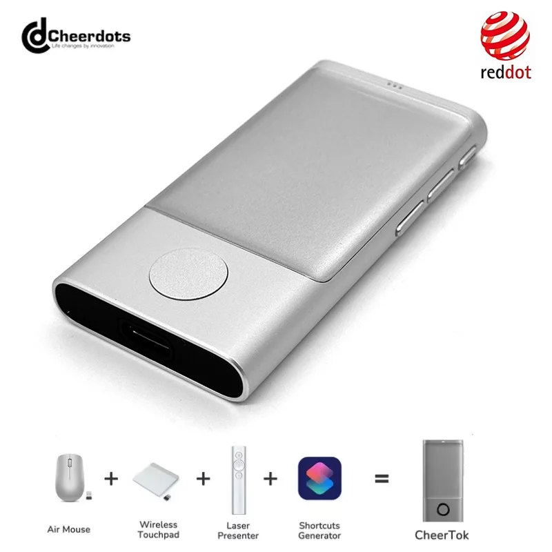 CheerTok Air Mouse Bluetooth Phone Remote All-in-One Pocket Touchpad For Smart Devices Presenter Shortcut Generator phone Remote - Image 1