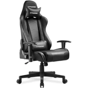 Race-inspired Ergonomic Gaming Chair w/Premium Leather & High-Density Foam - Thumbnail Image 9